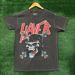 Slayer Cross and Bones Solider Thrash Metal Band T-Shirt Size Medium